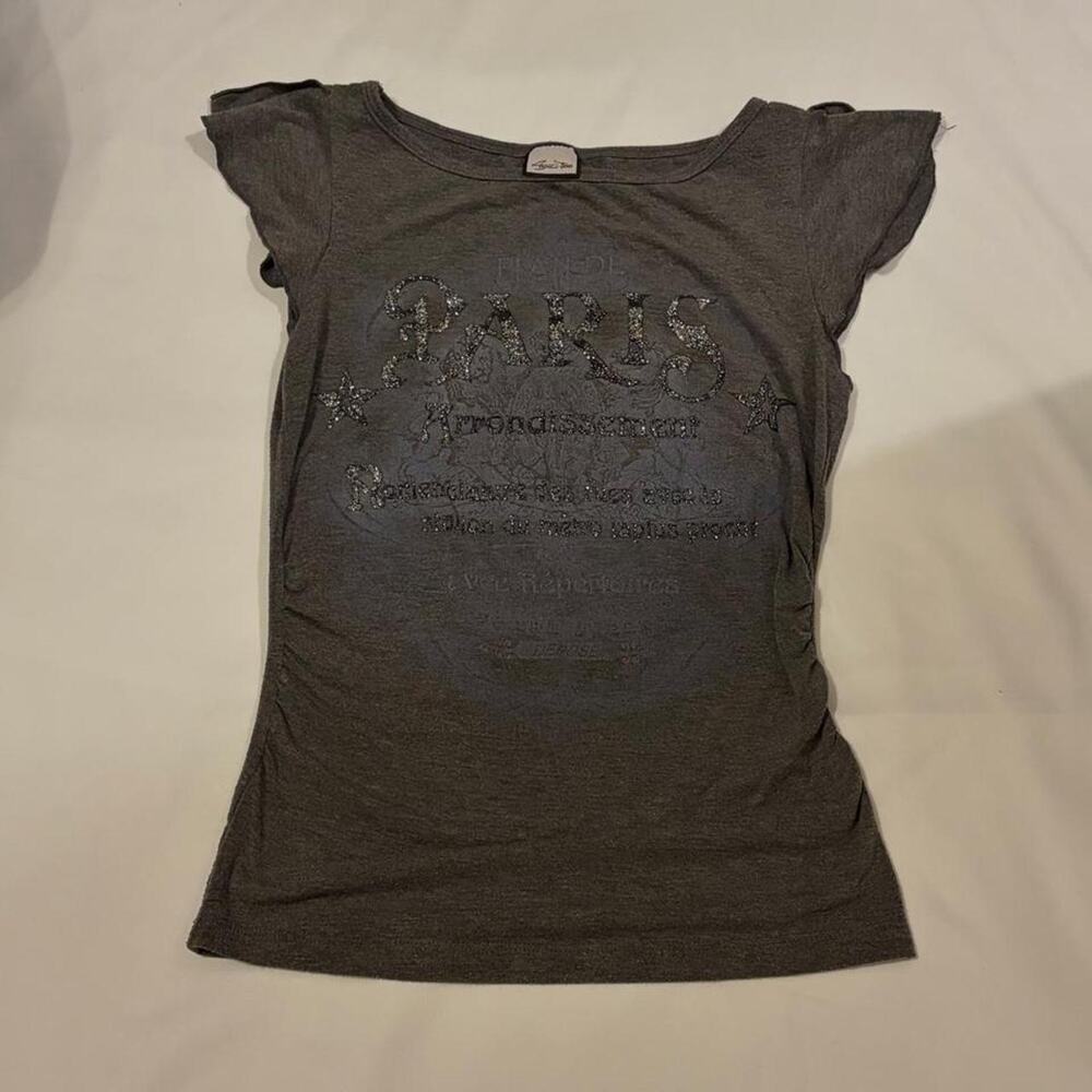 Sparkly Grey Agaci Paris Tee